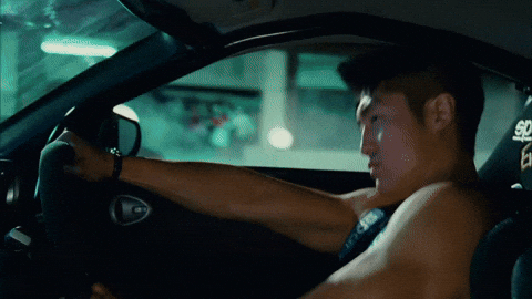 GIF drift spectaculaire – ambiance arcade et spectaculaire